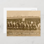 Carte postale Roundup 1911 pour les filles Vintage (Devant / Derrière)