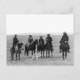 Carte Postale Roundup du loup gris, 1887