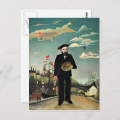 Carte Postale Rousseau - Autoportrait, 1890 (Devant / Derrière)