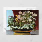Carte Postale Rousseau - Fleurs de Poete (Devant / Derrière)