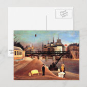 Carte Postale Rousseau - Île Saint-Louis et Notre-Dame (Devant / Derrière)