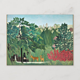 Carte Postale Rousseau - La cascade