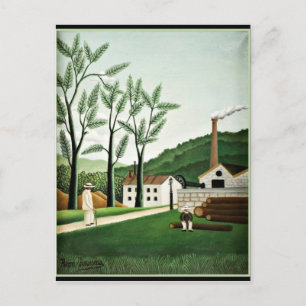 Carte Postale Rousseau - La scierie de Bievres, l'art