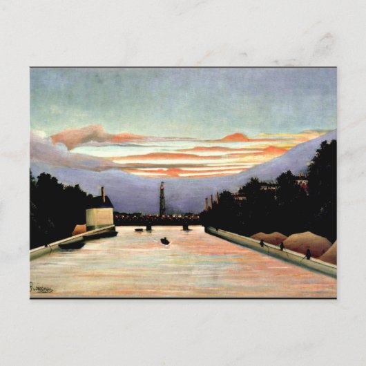 Carte Postale Rousseau - La Tour Eiffel, les beaux-arts (Devant)