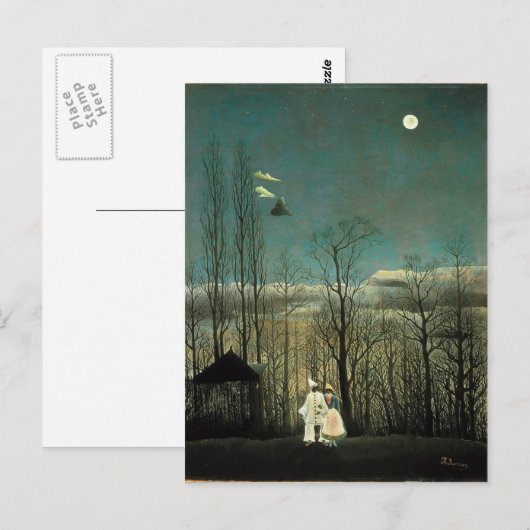 Carte Postale Rousseau - Soirée Carnaval (Devant / Derrière)