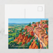 Carte Postale Roussillon France (Devant / Derrière)