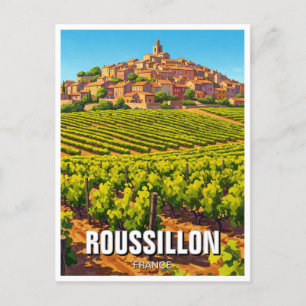 Carte Postale Roussillon France Travel