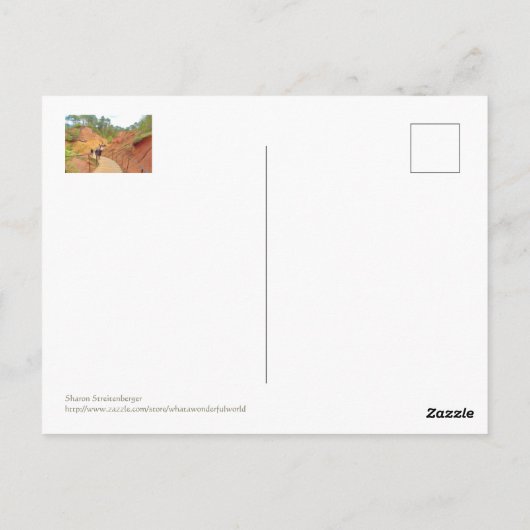 Carte Postale Roussillon, Provence, falaises ocre et roses (Dos)