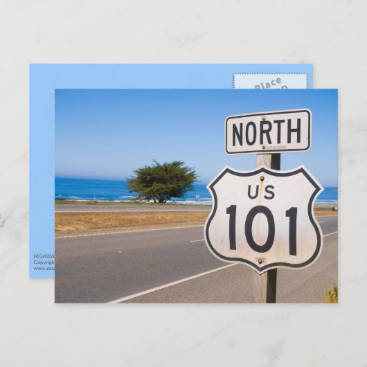 Carte Postale Route 101 Nord (Devant / Derrière)