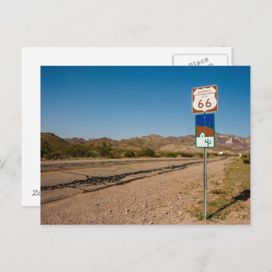 Carte Postale Route 66 (Devant / Derrière)