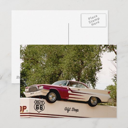 Carte postale Route 66 (Devant / Derrière)