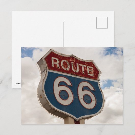Carte Postale Route 66 (Devant / Derrière)