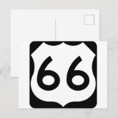 Carte Postale Route 66 (Devant / Derrière)