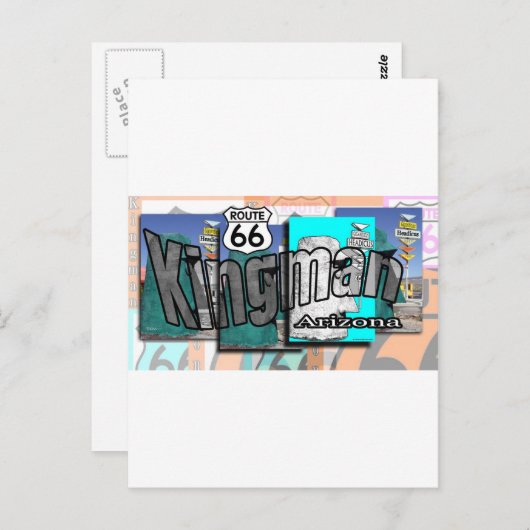 Carte Postale Route 66 (Devant / Derrière)