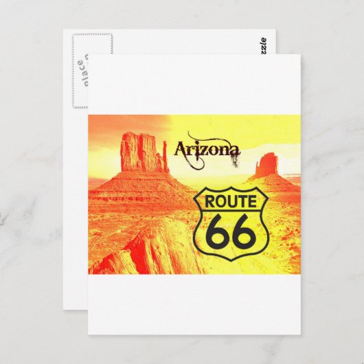 Carte Postale Route 66 (Devant / Derrière)