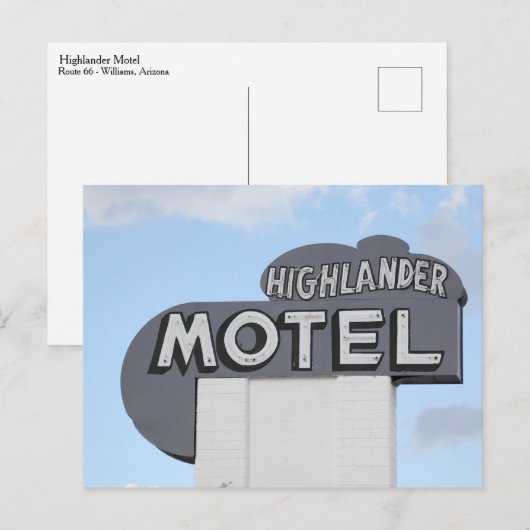 Carte Postale Route 66 (Devant / Derrière)