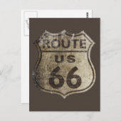 Carte Postale Route 66 (Devant / Derrière)
