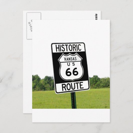 Carte Postale Route 66 (Devant / Derrière)