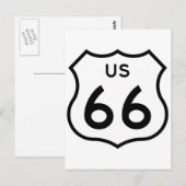 Carte Postale Route 66 (Devant / Derrière)