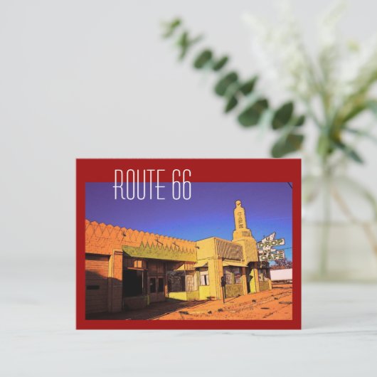 Carte postale Route 66 (Debout devant)