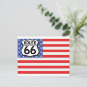 Carte Postale Route 66 American Flag Patriotic (Debout devant)