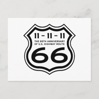 Carte postale Route 66 Anniversaire