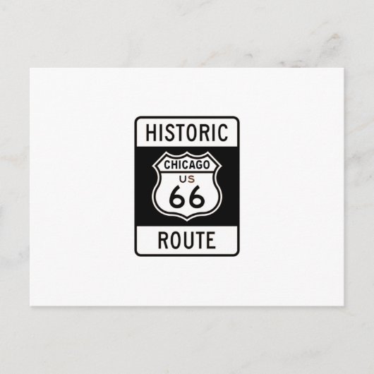 Carte Postale Route 66 Chicago (Devant)