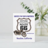 Carte Postale Route 66-Écoutez votre mère - Aiguilles (Debout devant)
