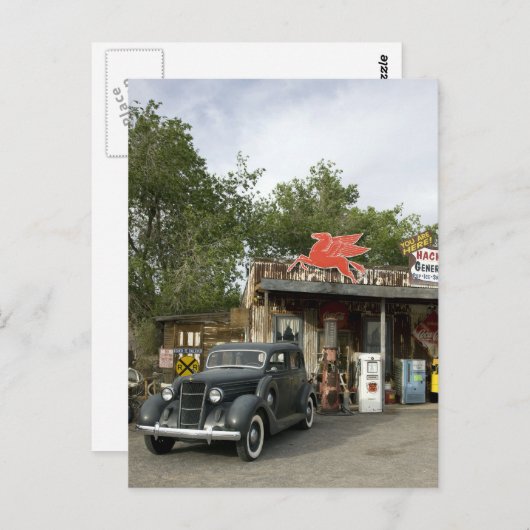 Carte Postale Route 66 General Store & Gas Station (Devant / Derrière)