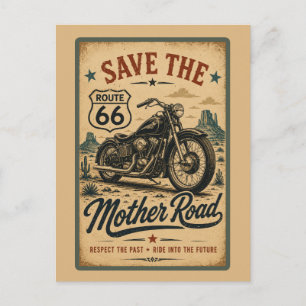 Carte Postale Route 66 Monument de moto Vallée du Monument Mothe