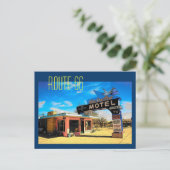 Carte Postale Route 66 Motel Postcard - Customized (Debout devant)