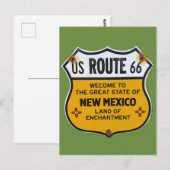 Carte Postale Route 66 New Mexico Travel (Devant / Derrière)