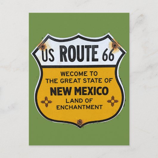 Carte Postale Route 66 New Mexico Travel (Devant)
