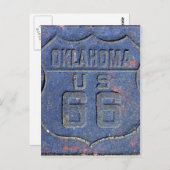 Carte Postale Route 66 Oklahoma (Devant / Derrière)