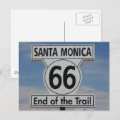 Carte Postale Route 66 Père Noël Monica California (Devant / Derrière)