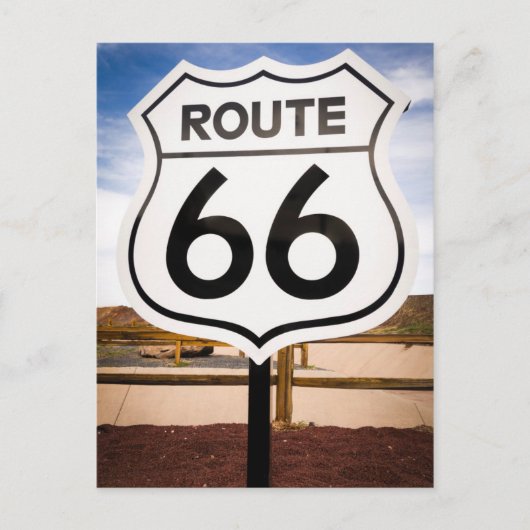 Carte Postale Route 66 road sign, Arizona (Devant)