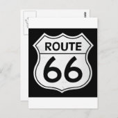 Carte Postale Route 66 sign (Devant / Derrière)