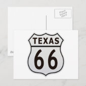 Carte Postale Route 66 Texas (Devant / Derrière)