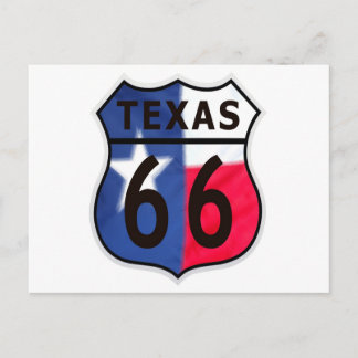 Carte Postale Route 66 Texas Color