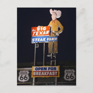 Carte Postale ROUTE 66 Texas TRAVEL POSTCARD