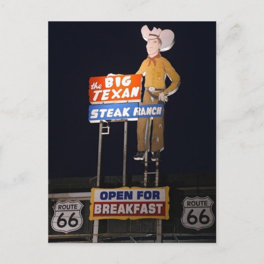 Carte Postale ROUTE 66 Texas TRAVEL POSTCARD (Devant)
