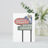 Carte Postale Route 66 Tulsa Will Rogers Motor Court (Debout devant)