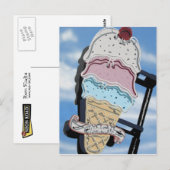 Carte postale Route 66 Twisters Ice Cream Sign (Devant / Derrière)