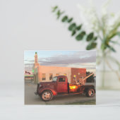 Carte Postale Route 66 : U Drop Inn | Shamrock, TX (Debout devant)