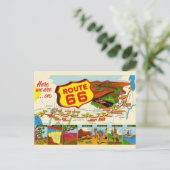 Carte Postale Route 66 vintage (Debout devant)
