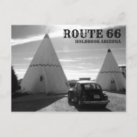 Route 66 Vintage Motel Noir et Blanc