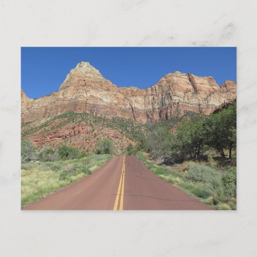 Carte Postale Route à Zion National Park USA (Devant)