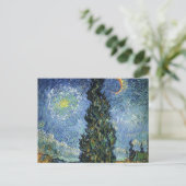 Carte Postale Route avec cyprès de Van Gogh Impressionnisme (Debout devant)