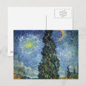 Carte Postale Route avec cyprès de Van Gogh Impressionnisme (Devant / Derrière)