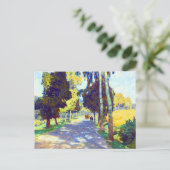 Carte Postale Route bordée d'arbres par Carl Moll (Debout devant)